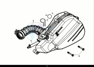 SYMPHONY ST 125 (XL12W1-EU) (E5) (M1) drawing AIR CLEANER