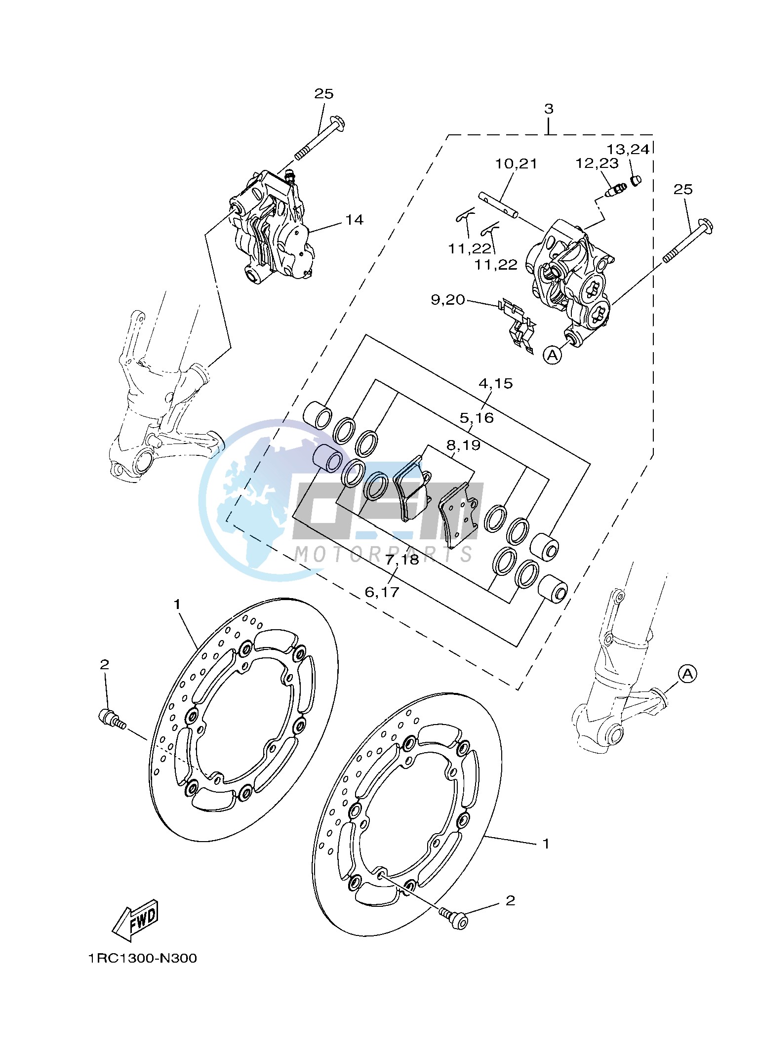 FRONT BRAKE CALIPER