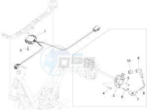 X10 350 4t 4v ie e3 drawing Voltage Regulators - Electronic Control Units (ecu) - H.T. Coil