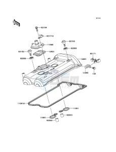 VERSYS KLE650CBF GB XX (EU ME A(FRICA) drawing Cylinder Head Cover