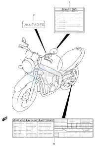 GS500 (P19) drawing LABEL (MODEL K3)