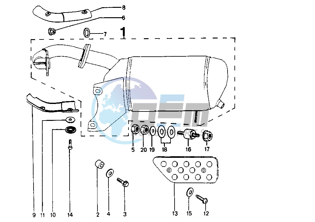 EXHAUST MODEL SV 125 L