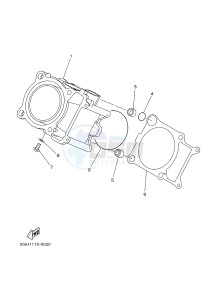 YFM450FWA YFM450DF GRIZZLY 450 IRS (1CUR) drawing CYLINDER