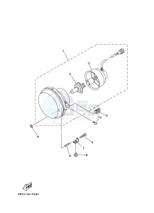 YXM700E YXM700PF VIKING (1XPS) drawing HEADLIGHT