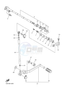 YZF-R1 R1 1000 (1KBT 1KBU) drawing SHIFT SHAFT