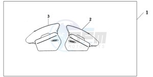 NT700V drawing PANNIER INNER BAG SET