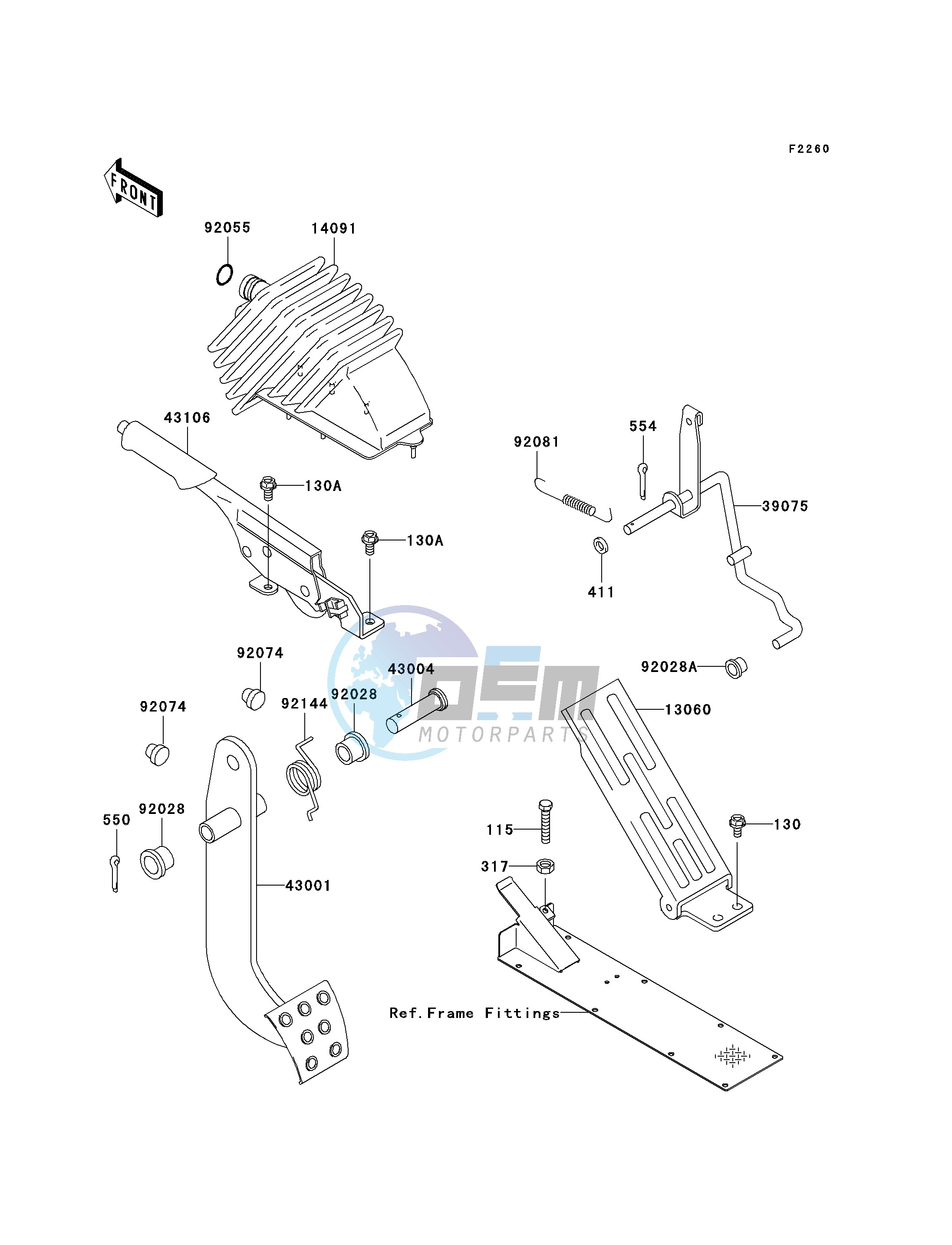 BRAKE PEDAL_THROTTLE LEVER