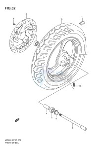 VZ800 (E2) MARAUDER drawing FRONT WHEEL