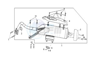 EURO MX 125 DUAL DISK 50 drawing EXHAUST