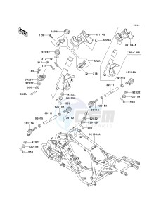 KSF 250 A [MOJAVE 250] (A10-A14) [MOJAVE 250] drawing FRAME