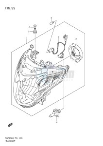 GSR750 (E21) drawing HEADLAMP (GSR750AUEL2 E21)