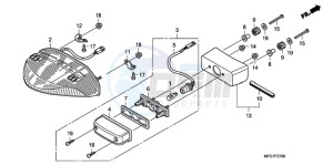 CB600F39 F / CMF ST drawing TAILLIGHT