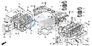 GL1800BD F6B Bagger - GL1800BD UK - (E) drawing CYLINDER HEAD