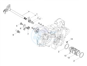 SX 50 E4 (EMEA) drawing Gear box / Selector / Shift cam