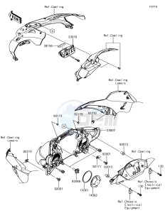 NINJA ZX-10R ZX1000SJFA XX (EU ME A(FRICA) drawing Headlight(s)