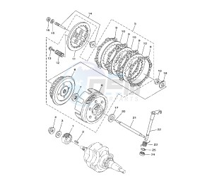 YBR 125 drawing CLUTCH