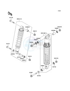 KFX700 KSV700A9F EU drawing Shock Absorber(s)