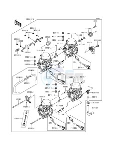 ZX 600 G [NINJA ZX-6R] (G1-G2) [NINJA ZX-6R] drawing CARBURETOR