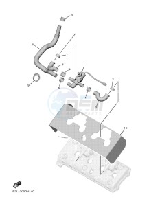 YZF1000 YZF-R1 (B3LG) drawing AIR INDUCTION SYSTEM