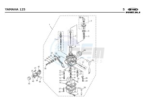 RS2-125-MATRIX-PRO-BLACK drawing CARBURETTOR  Yamaha 125 4t Euro 2