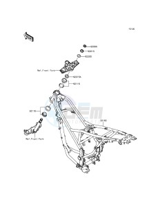 KLX125 KLX125CFF XX (EU ME A(FRICA) drawing Frame