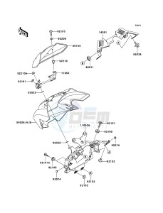 Z1000 ZR1000A6F FR GB XX (EU ME A(FRICA) drawing Cowling