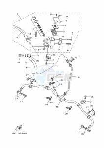 YFM700FWAD GRIZZLY 700 EPS (BLT5) drawing FRONT MASTER CYLINDER