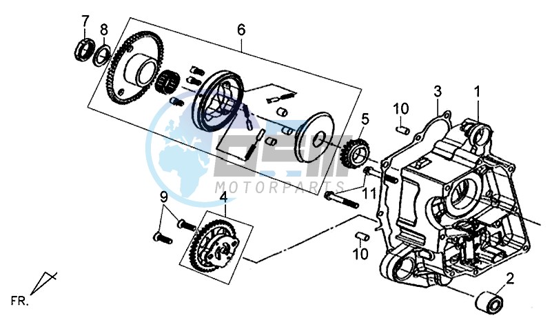 CRANKCASE RIGHT