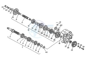 SUPERCITY 125 drawing GEAR BOX