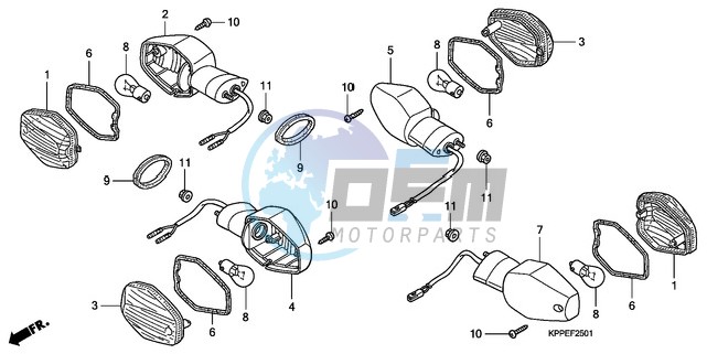 WINKER (CBR125RW7/RW9/RWA)