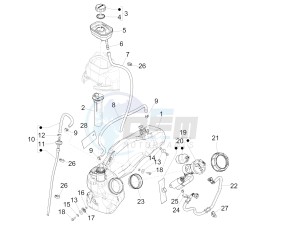 Liberty 150 iGet 4T 3V ie ABS (EMEA) drawing Fuel tank