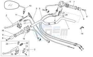 V7 Special 750 USA-CND drawing Handlebar - Controls