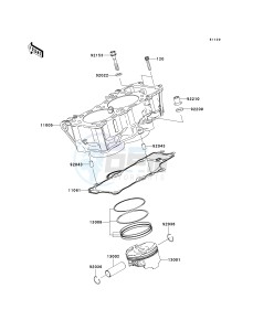 EX 650 A [NINJA 650R] (A6F-A8F) A7F drawing CYLINDER_PISTON-- S- -