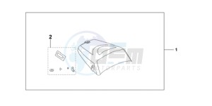 CBF1000TA UK - (E / ABS MKH) drawing SEAT COWL*NHA48M*