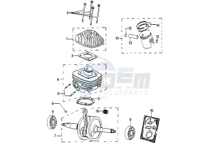 ELYSEO - 50 cc drawing CRANKSHAFT-PISTON