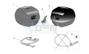 Leonardo 125-150 drawing Acc. - Top/cases side cases