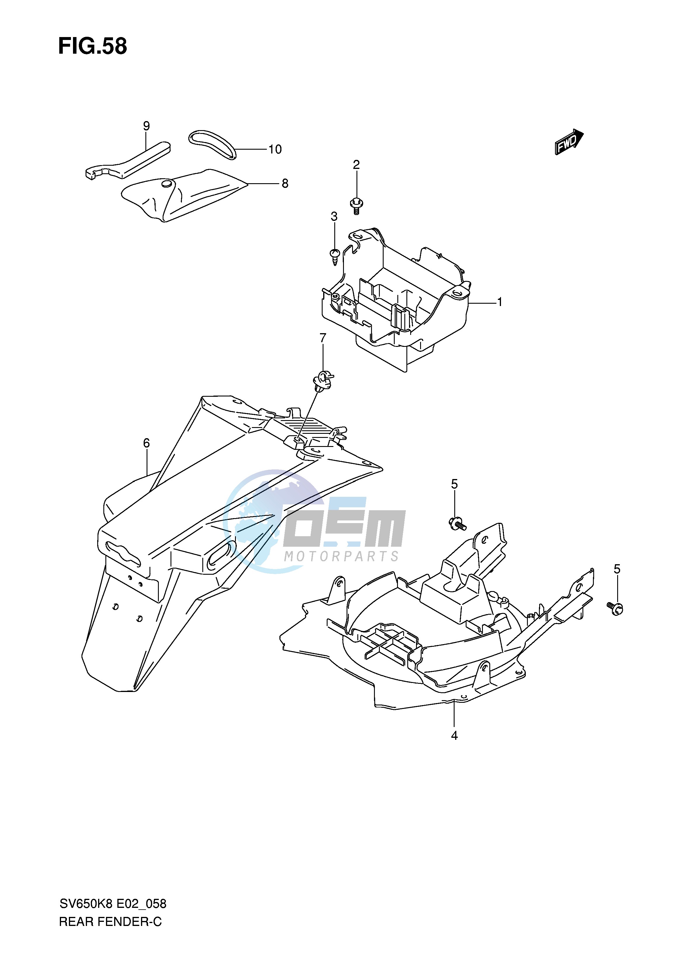 REAR FENDER (WITH ABS)