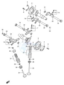 VS600GL (E2) INTRUDER drawing CAMSHAFT - VALVE