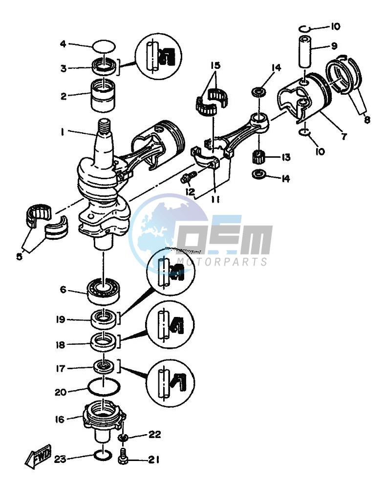 CRANKSHAFT--PISTON