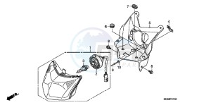 TRX250XC drawing HEADLIGHT