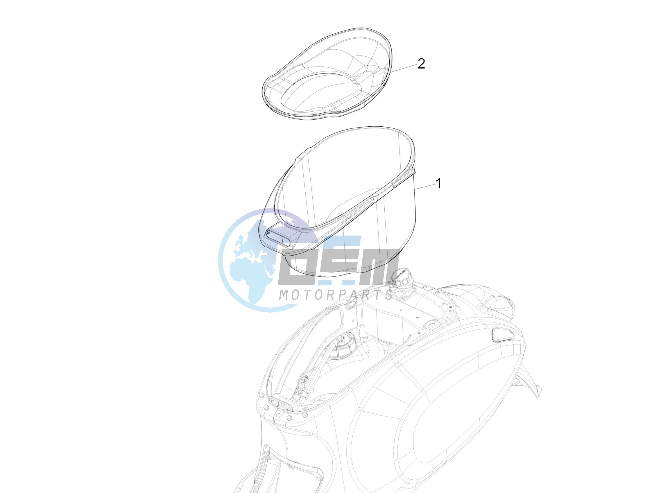 Helmet huosing - Undersaddle