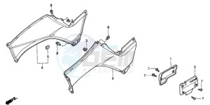 TRX350FE FOURTRAX 350 4X4ES drawing BODY COVER