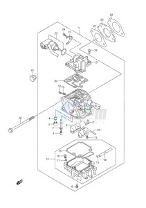 DF 9.9 drawing Carburetor - w/Remote Control