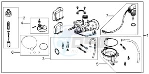 JET EURO X 50 25 KMH E2 drawing CARBURATOR