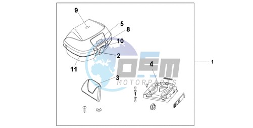 45L TOPBOX PEARL COOL WHITE