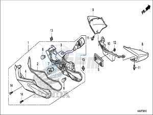 NSC110MPDH UK - (E) drawing REAR COMBINATION LIGHT