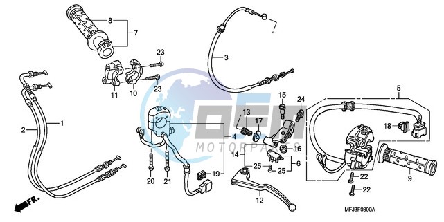 HANDLE LEVER/SWITCH/CABLE