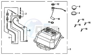 CROX 50 (AE05W6-NL) (L5-M1) drawing FUEL TANK - FUEL REGULATOR