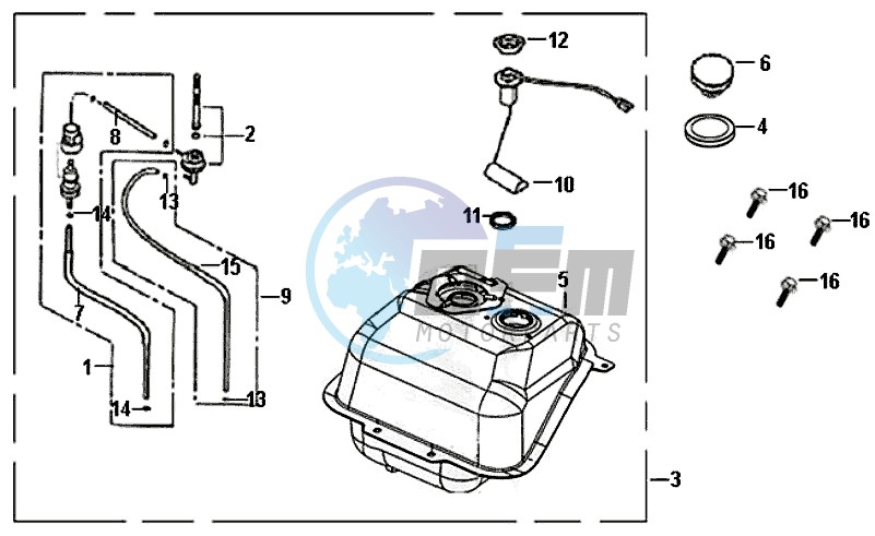 FUEL TANK - FUEL REGULATOR