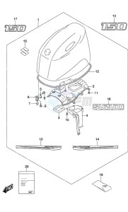 DF 150AP drawing Engine Cover